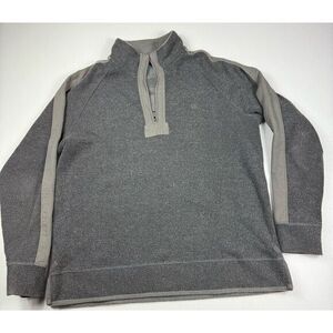 Fat Face Airlie‎ Mens Gray Knit Pullover Sweatshirt 1/4 Zip XXL
